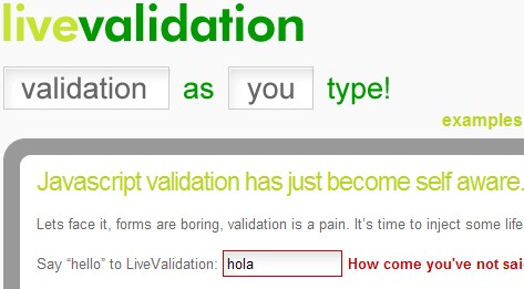 livevalidation