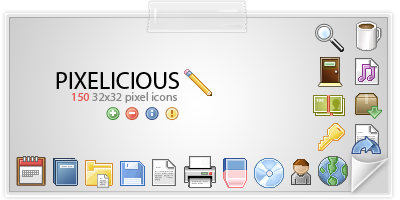 pixelicious, 150 iconos pixel