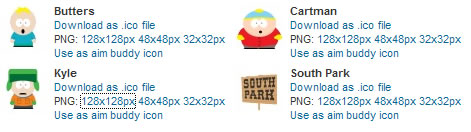 Iconos de South Park
