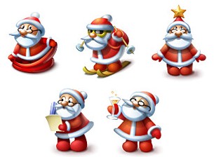 Iconos de Santa Claus