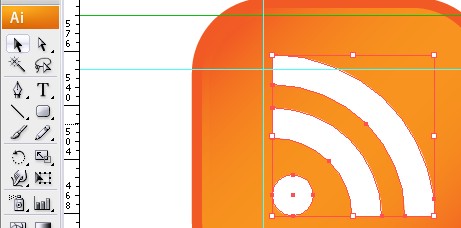 Boton RSS con illustrator