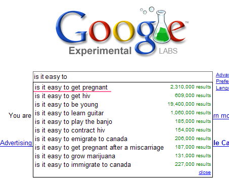 Busquedas locas en Google