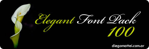 pack de fuentes elegantes