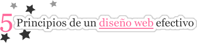 5 principios de un diseño web efectivo