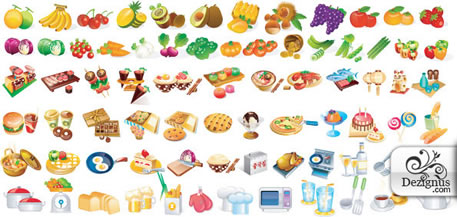 iconos de cocina y de comida