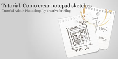 tutorial para crear notepad sketches con photoshop