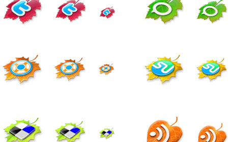 01 13 leaves 40 paquetes para descargar iconos gratis