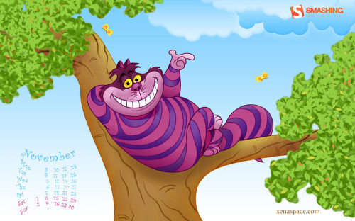 cheshire cat 50+ fondos con calendario de noviembre 2008