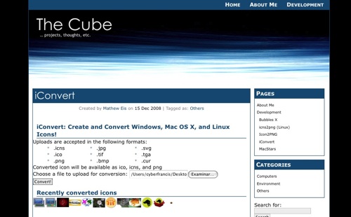 iconvert Convertir imágenes en Iconos para Windows, Mac o Linux