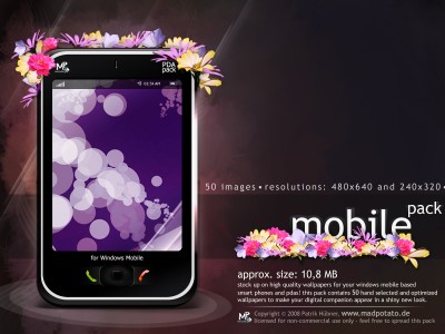 fondos smarthphones windows mobile wallpack no 2 by madpotato 400x300 Fondos para smartphones con windows mobile