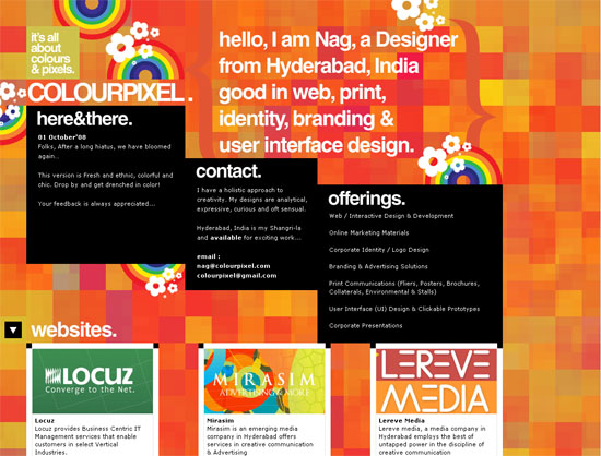 17 01 colourpixel 30 Diseños de paginas web hermosos y muy coloridos