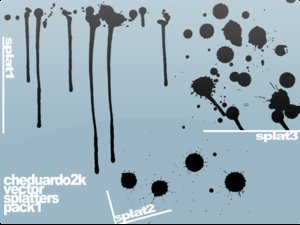 ched2k vector splats pack1 by cheduardo2k 16 vectores abstractos de manchas
