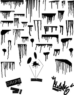 drips by blank  vector pack 1 by rickashay 16 vectores abstractos de manchas