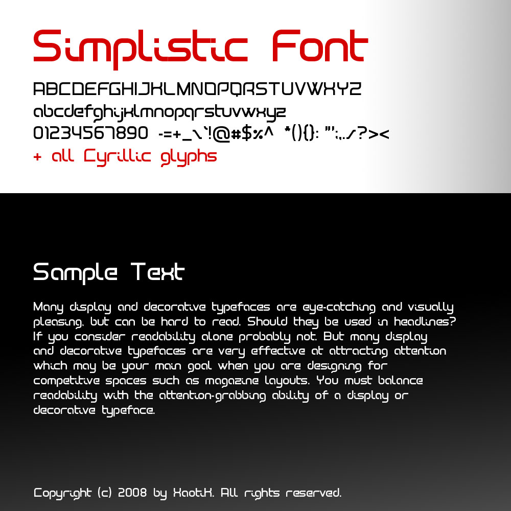 fuentes gratis simplistic