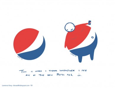 nuevo logo de pepsi de un gordo pepsilogoblowatlife 389x300 La gorda verdad del nuevo logo de pepsi