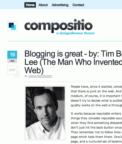 template para wordpress Wordpress themes, Compositio un theme minimalista...
