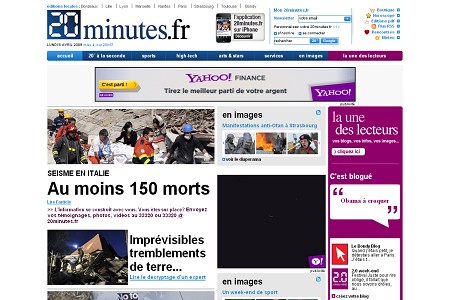 20minutes 30 ejemplos de paginas de periodicos y noticias en linea