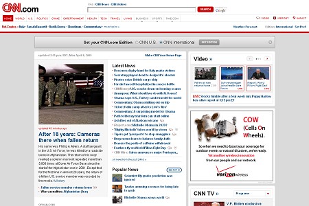 cnn com 30 ejemplos de paginas de periodicos y noticias en linea