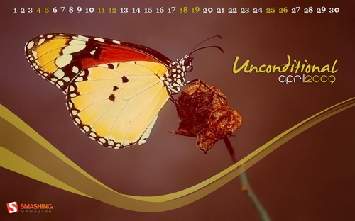 unconditional Fondos con calendario de Abril 2009