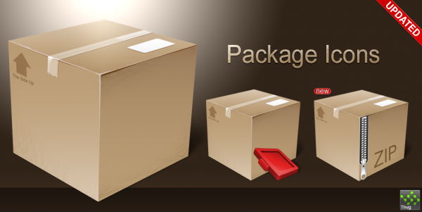 package icons by thvg 600x301 Iconos de cajas gratis