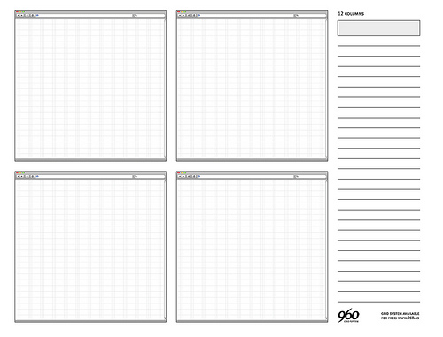 960 Plantillas para imprimir para diseñadores web