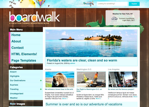 boardwalk boardwalk Las mejores plantillas para wordpress del 2009