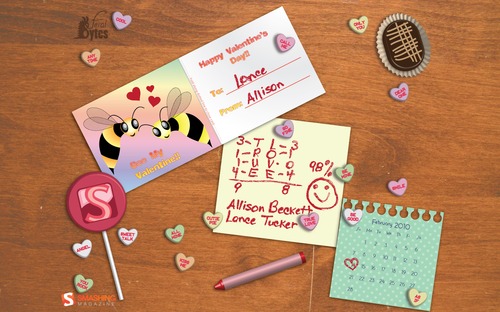 childhood sweethearts Fondos de pantalla con calendario Febrero 2010