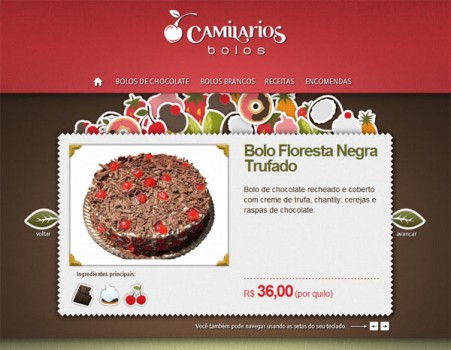 camilarios 451x350 30 increíbles diseños web de paginas de postres