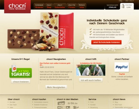 chocri 443x350 30 increíbles diseños web de paginas de postres