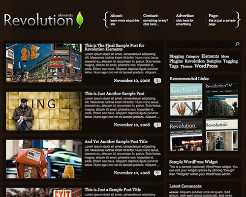 2 elements theme 30 Increíbles Drupal themes gratis
