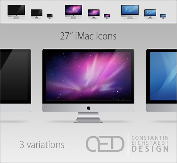 27iMacIconOSX Hermosos iconos inspirados en productos de Apple