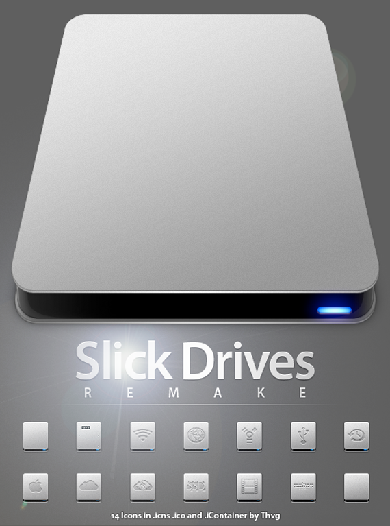 SlickDrivesRemake SlickDrivesRemake Hermosos iconos inspirados en productos de Apple