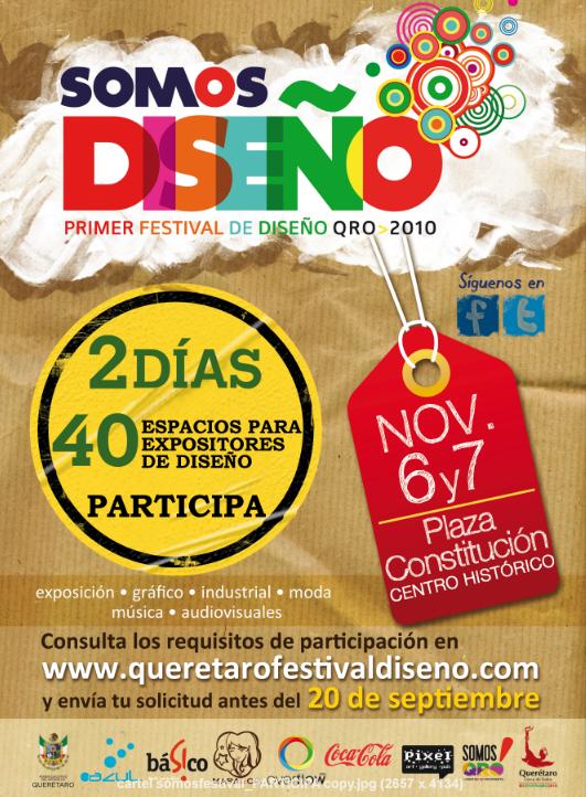 cartel somos diseño Somos Diseño: 1er festival de diseño en Querétaro 10