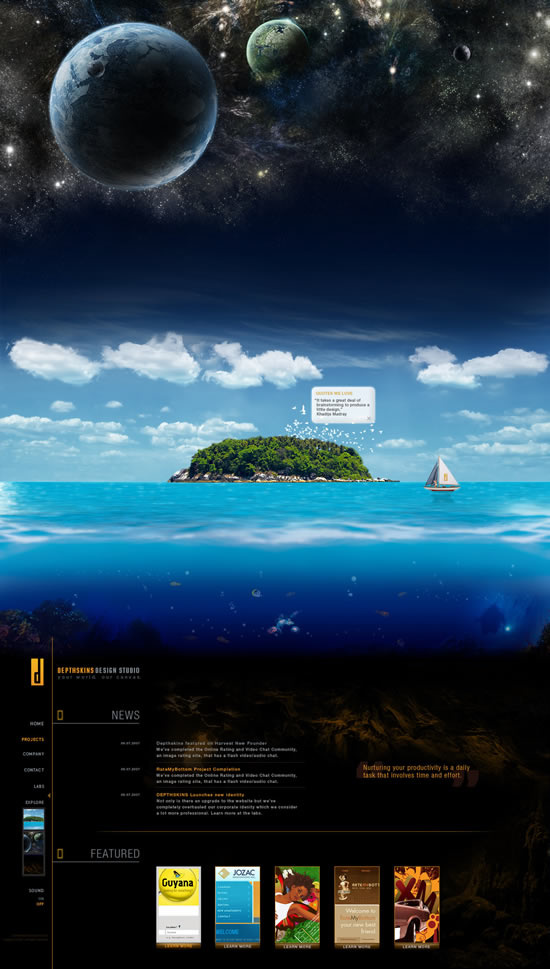 depthskins-design-studio depthskins design studio 30 interfaces web para inspirarse, están geniales