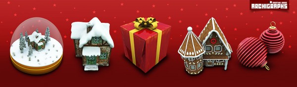 Archigraphs Christmas icons by Cyberella74 600x176 8 Paquetes de iconos navideños gratis