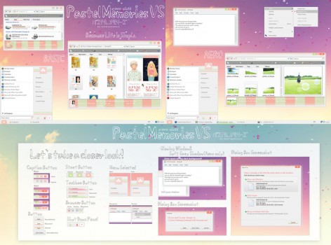 Pastel Memories VS by Raindropmemory 472x350 Temas minimalistas para Windows Vista