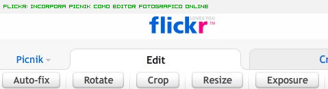 Picnik y Flickr