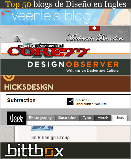 50 Blogs de Diseño en Ingles