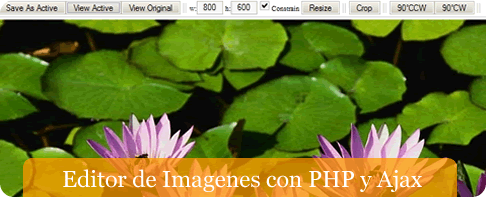 editor de imagenes con Ajax y PHP