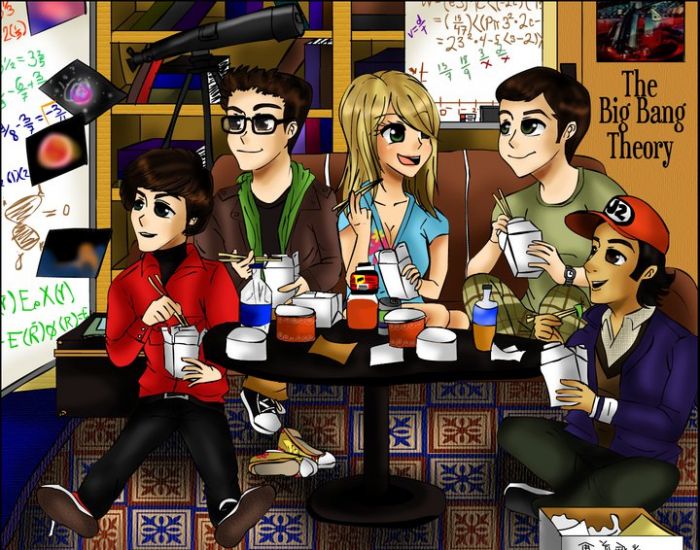Caricaturas de The Big Bang Theory - Frogx Three