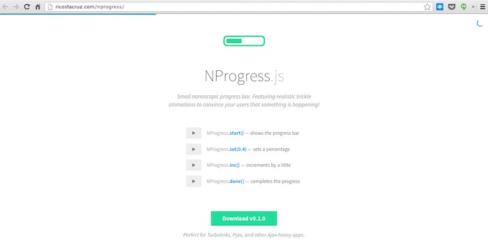 NProgress barra de carga creativa