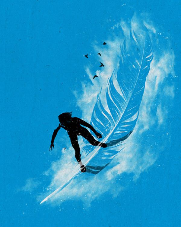 ilustracón de surf