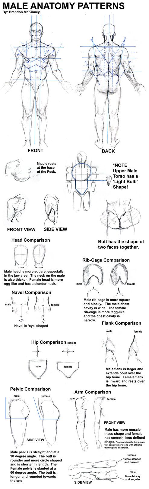 Como dibujar cuerpo de hombres
