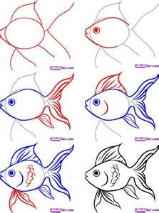 Como dibujar pescados
