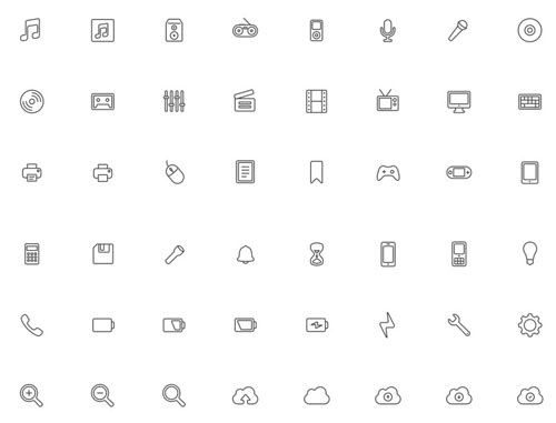 iconos gratis para diseños minimalistas, UI Icons: 320 iconos gratuitos