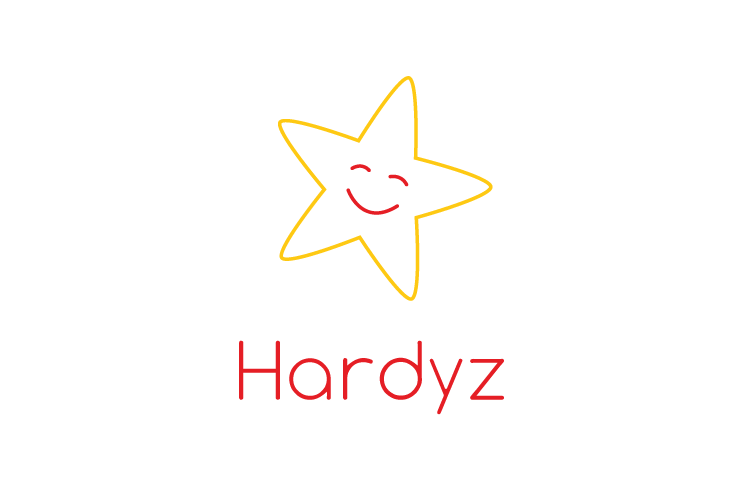 Logo minimalista de Hardys restaurante de comida rápida (hamburguesas) conocido en Latino America como Carl's Jr.
