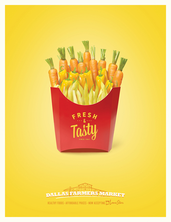 Creativos ejemplos de publicidad de comida Frogx Three