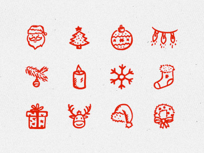 12 iconos de navidad
