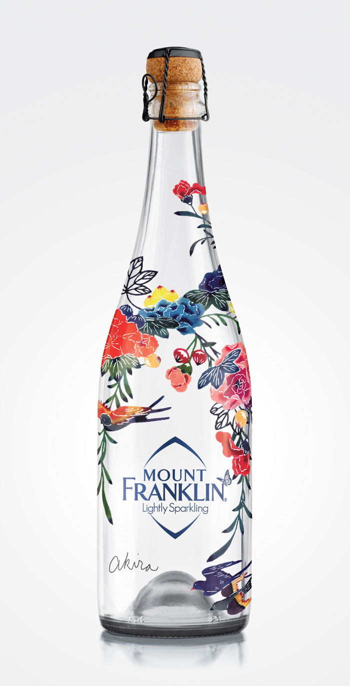 Diseño para botella de agua Mount Franklin lightly sparkling 2