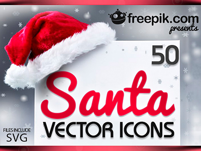 50 vectores SVG de Santa